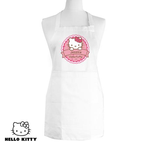 Personalised Hello Kitty Floral Kids Apron £16.99